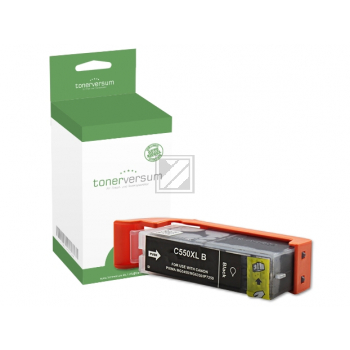 Tonerversum Tintenpatrone pigment schwarz (100306) ersetzt PGI-550PGBKXL