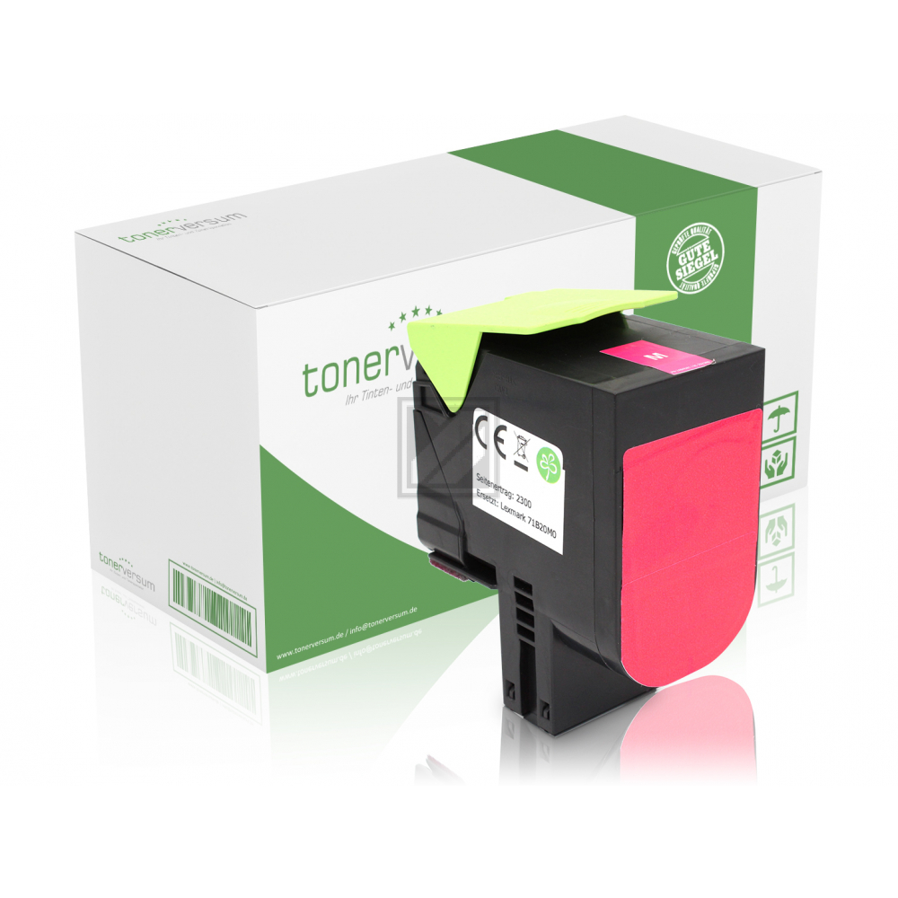 Tonerversum Toner-Kit magenta (TV104579) ersetzt 71B20M0