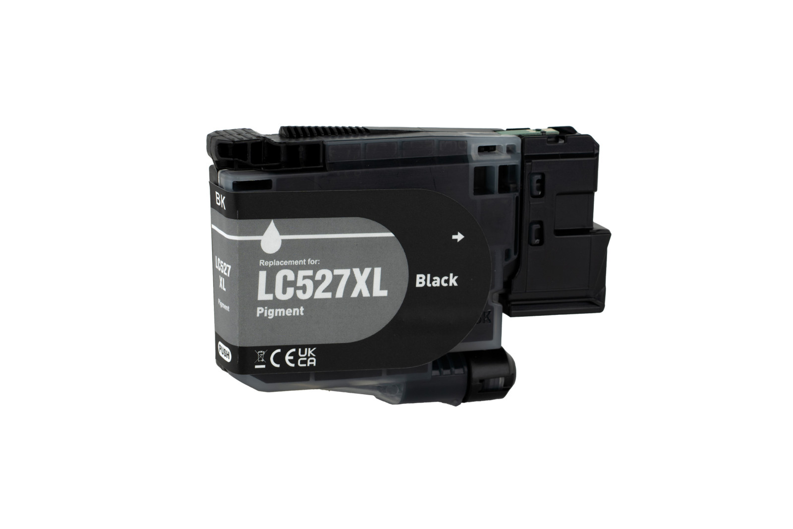 Tonerversum Tintenpatrone schwarz HC (TV120712) ersetzt LC-527XLBK