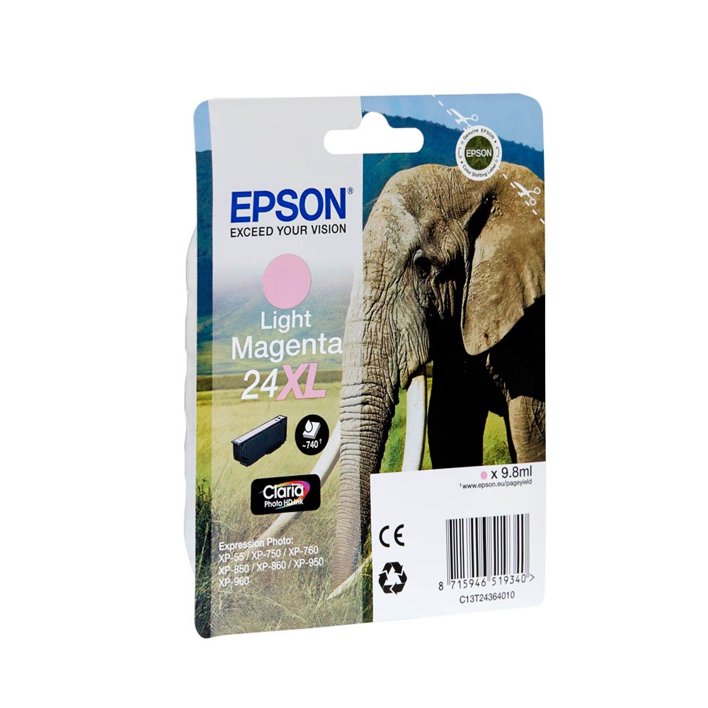 Epson 24 XL / C13T24364012 Tinte Light Magenta