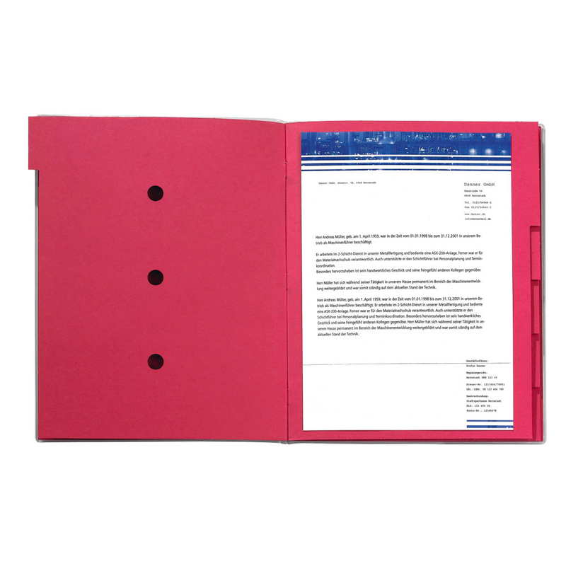 bene Ordnungsmappe 6 Fächer rosa, 1 St.