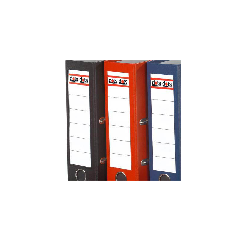 dots Einsteck-Rückenschilder weiß für 8,0 cm Rückenbreite, 10 St.