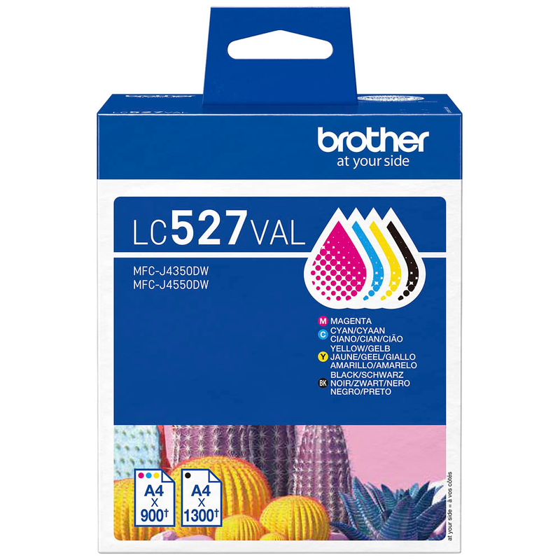 Brother Tintenpatrone gelb, magenta, schwarz, cyan SC (LC-527VAL)