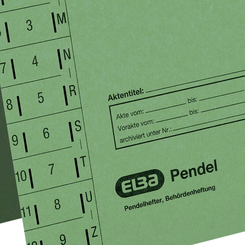 ELBA Pendelhefter Karton grün DIN A4 1x Amtsheftung, 1 St.