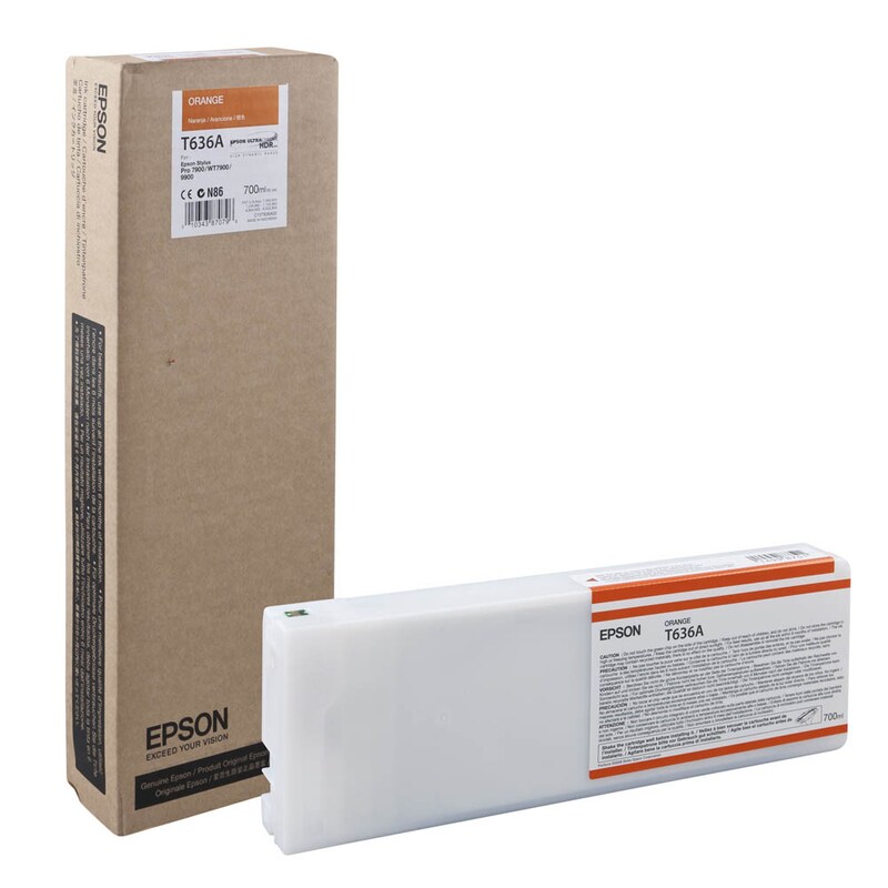 Epson Tintenpatrone orange HC plus (C13T636A00, T636A)
