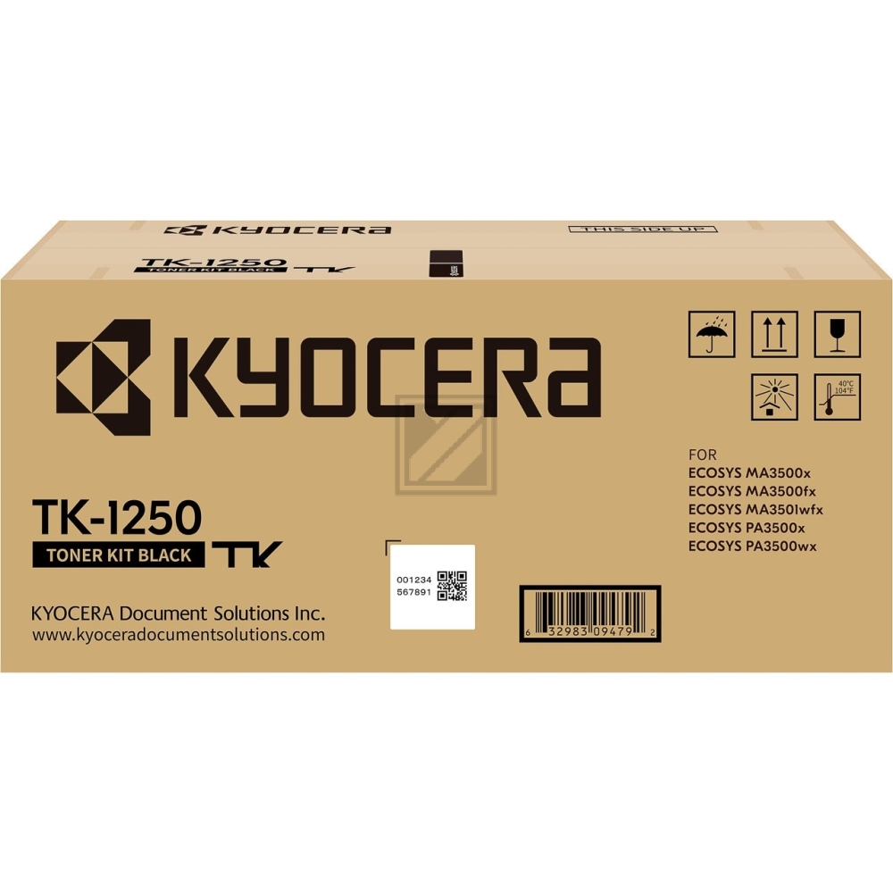 Kyocera Toner-Kit schwarz (1T0C3H0NL0, TK-1250K)