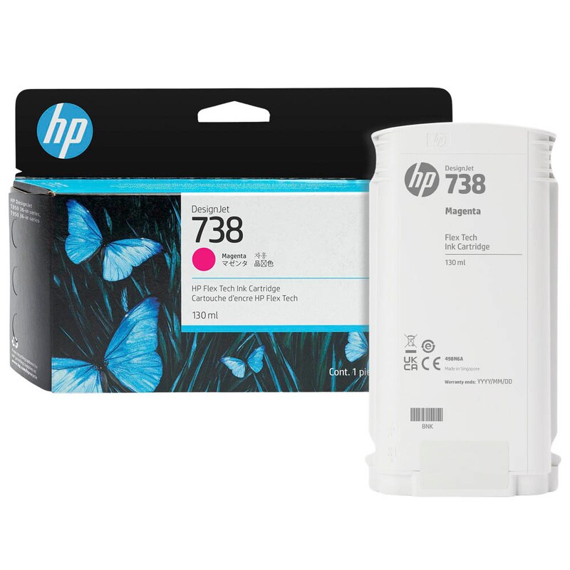HP Tintenpatrone magenta SC (498N6A, 738)
