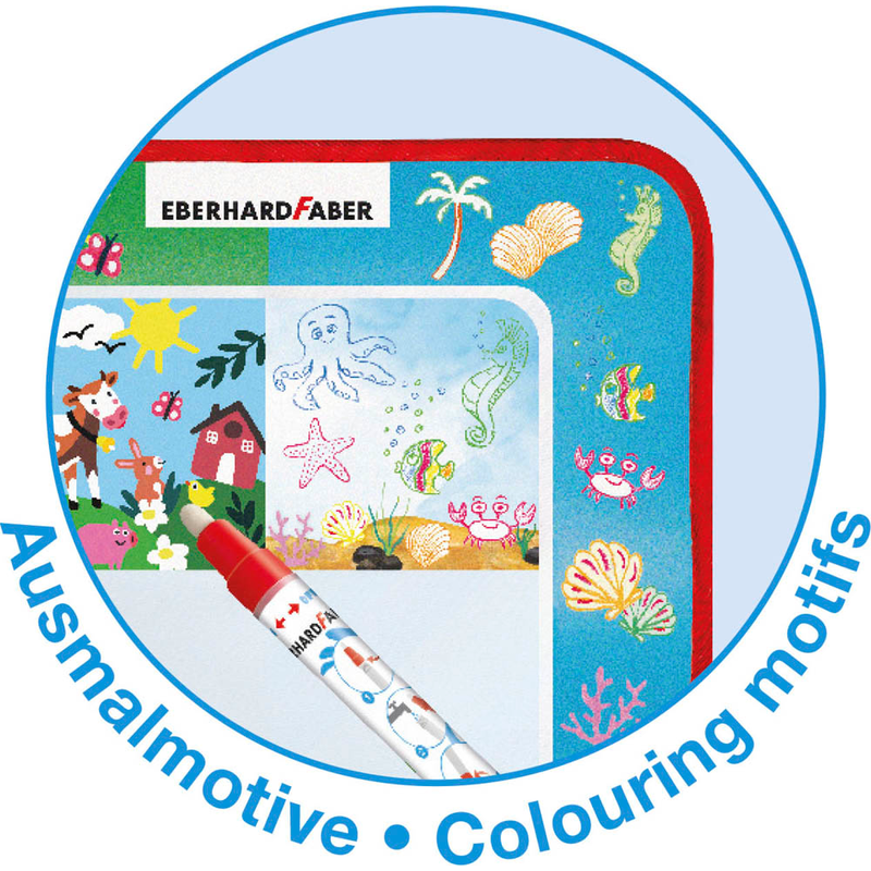 EBERHARD FABER Aqua Fun Malmatte mit Wasserstift, 1 St.