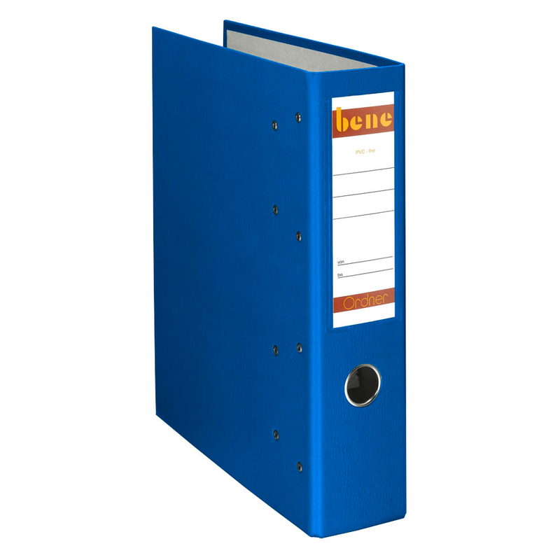bene Doppelordner blau Karton 7,5 cm, 1 St.