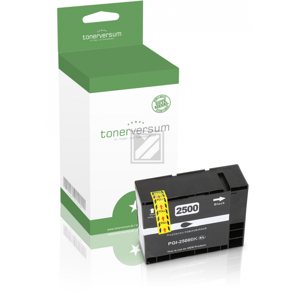 Tonerversum Tintenpatrone schwarz HC (100246) ersetzt PGI-2500XLBK