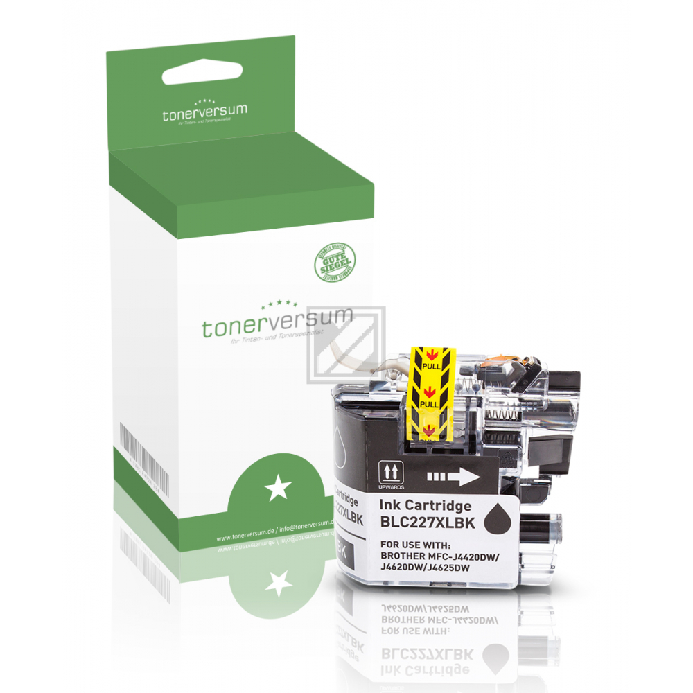 Tonerversum Tintenpatrone schwarz HC (100121) ersetzt LC-227XLBK
