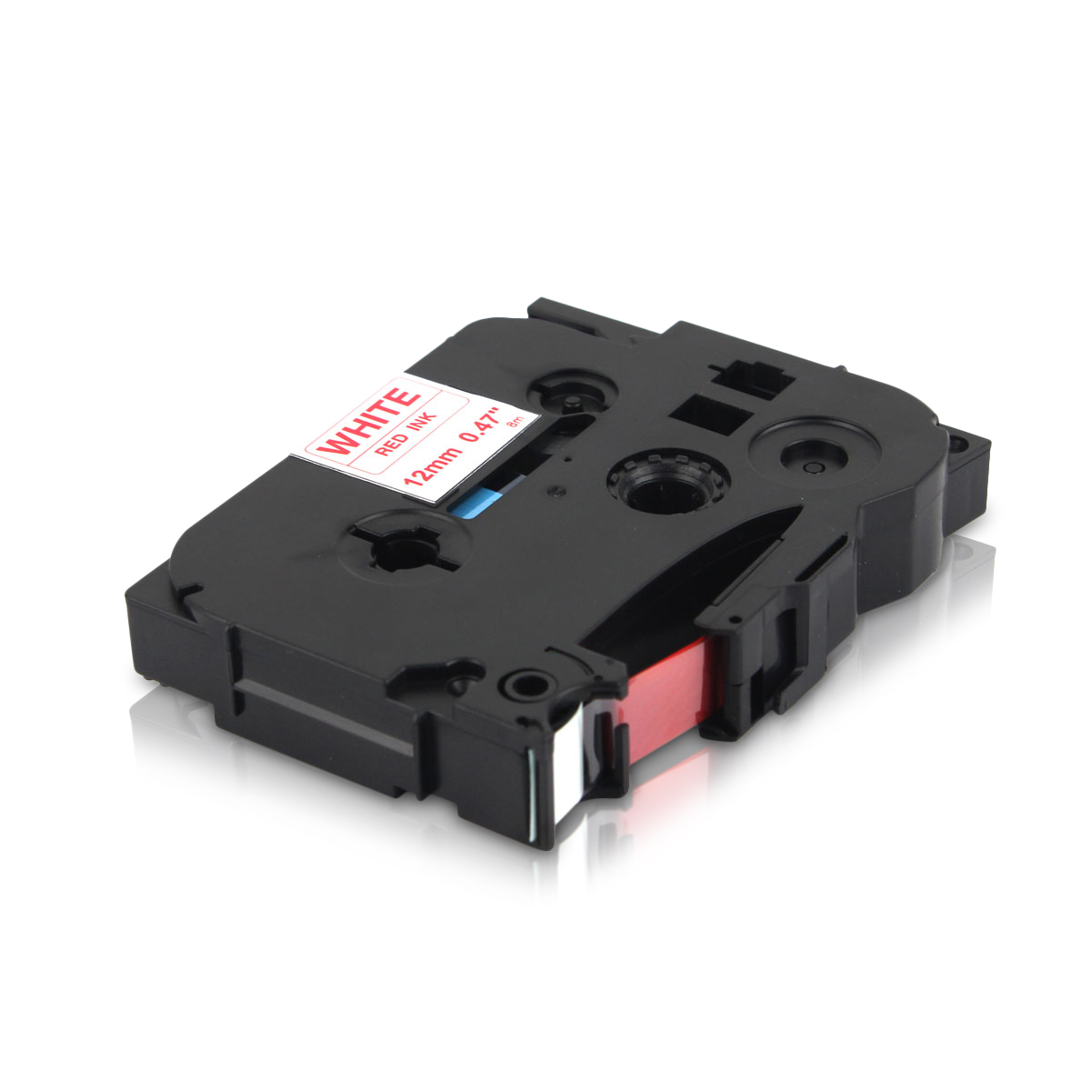 Kompatibel zu Brother TZe-232 P-Touch Schriftband 12mm rot/weiss