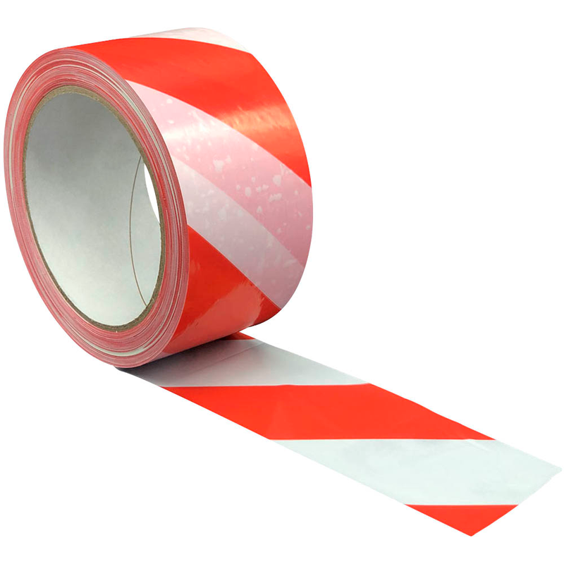 SUPRA Warnklebeband rot/weiß 50,0 mm x 66,0 m 1 Rolle