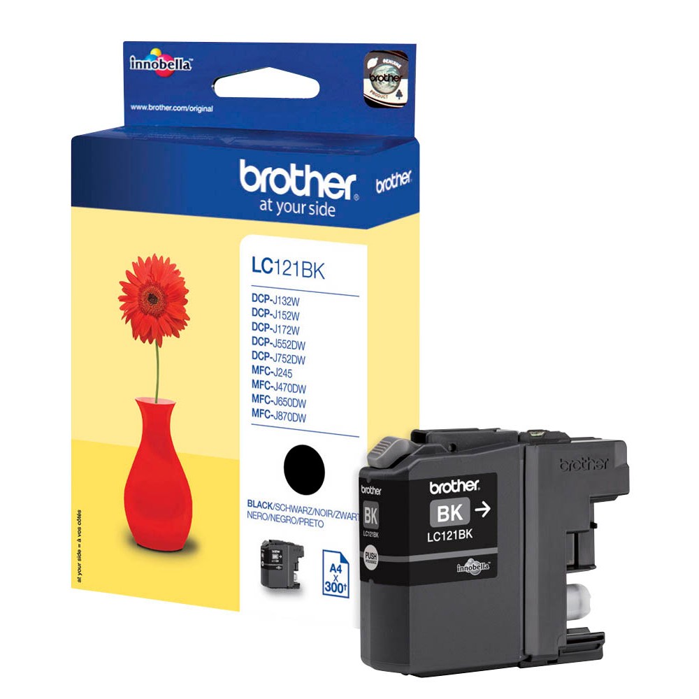 Brother Tintenpatrone schwarz (LC-121BK)