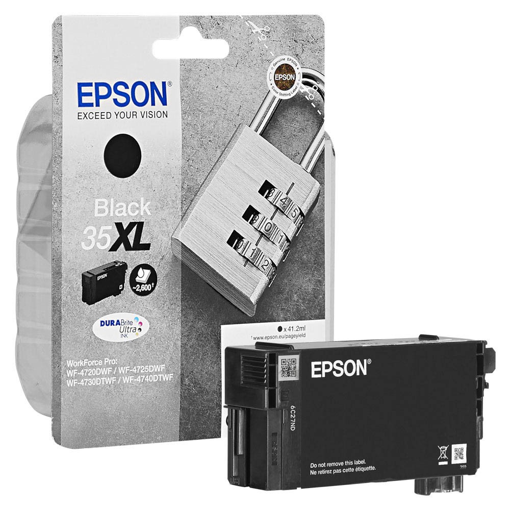 Epson Tintenpatrone schwarz HC (C13T35914010, 35XL)