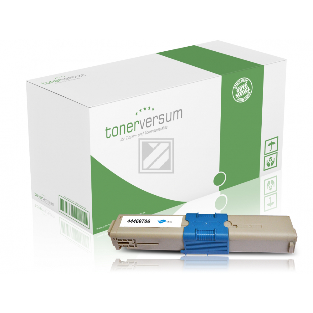 Tonerversum Toner-Kit cyan (102925) ersetzt 44469706