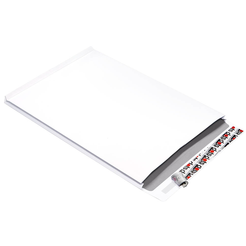 dots Faltentaschen DIN B4 ohne Fenster weiß mit 2,0 cm Falte, 50 St.