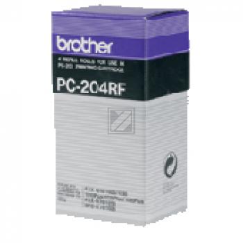 Brother Thermo-Transfer-Rolle 4 x schwarz (PC-204RF)
