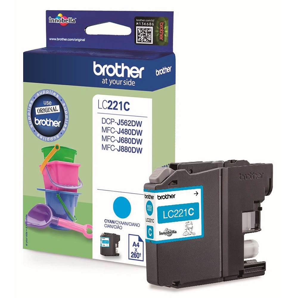 Brother LC-221C Tinte Cyan