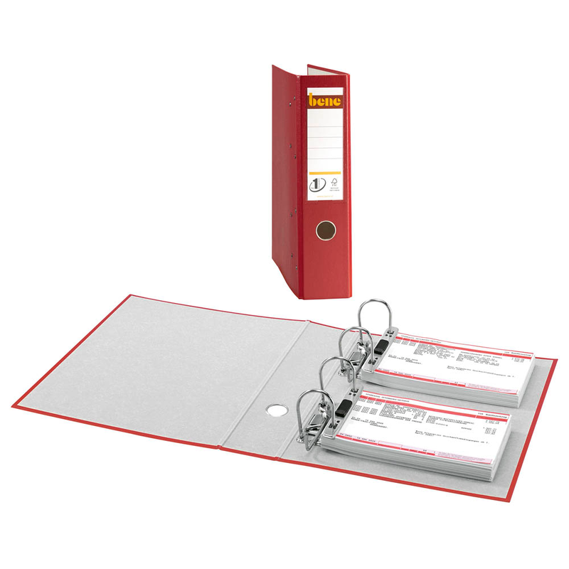 bene Doppelordner rot Karton 7,5 cm, 1 St.