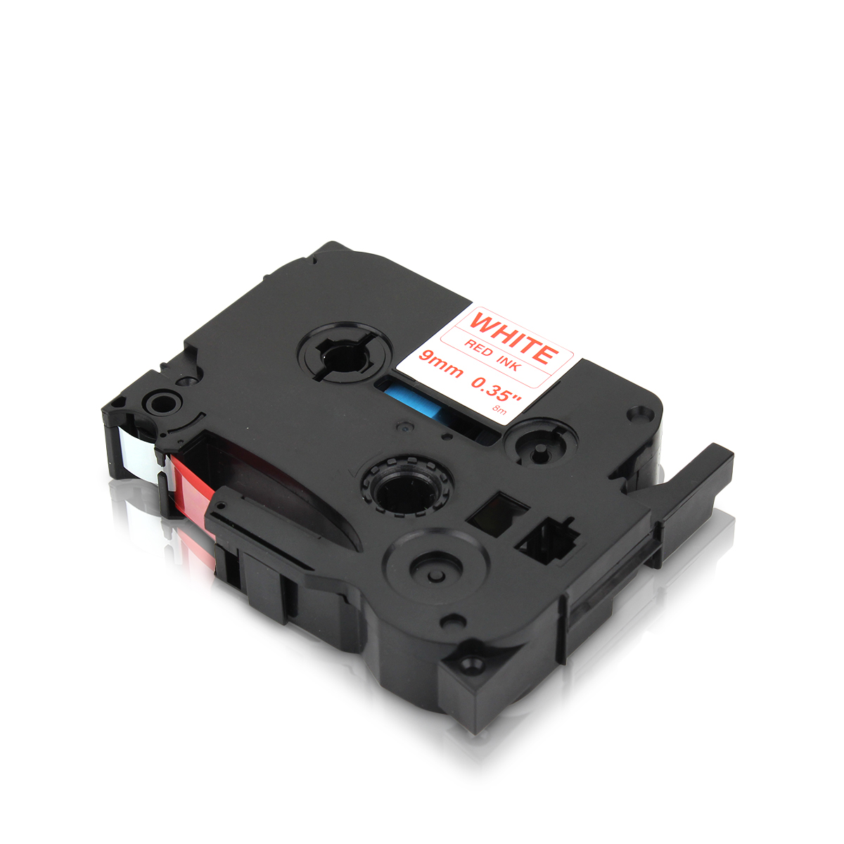 Kompatibel zu Brother TZe-222 P-Touch Schriftband 9mm rot/weiss