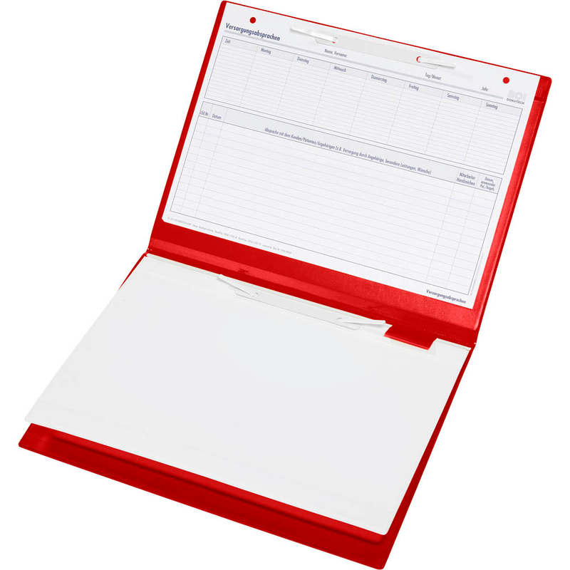 BOI Patienten-Dokumentationsmappe Professional-Line DIN A4 quer rot, 1 St.
