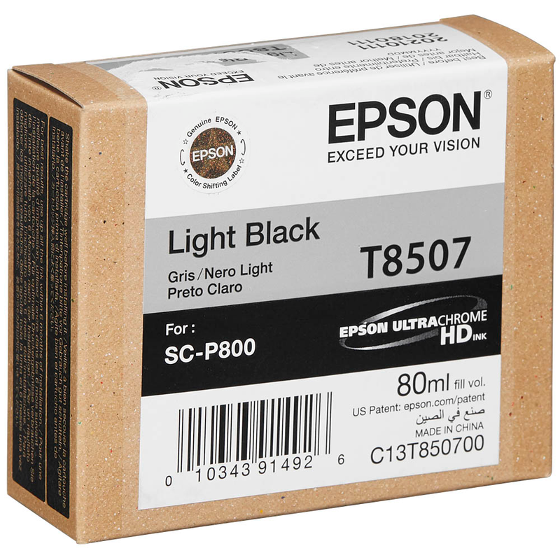 Epson Tintenpatrone schwarz light (C13T850700, T8507)