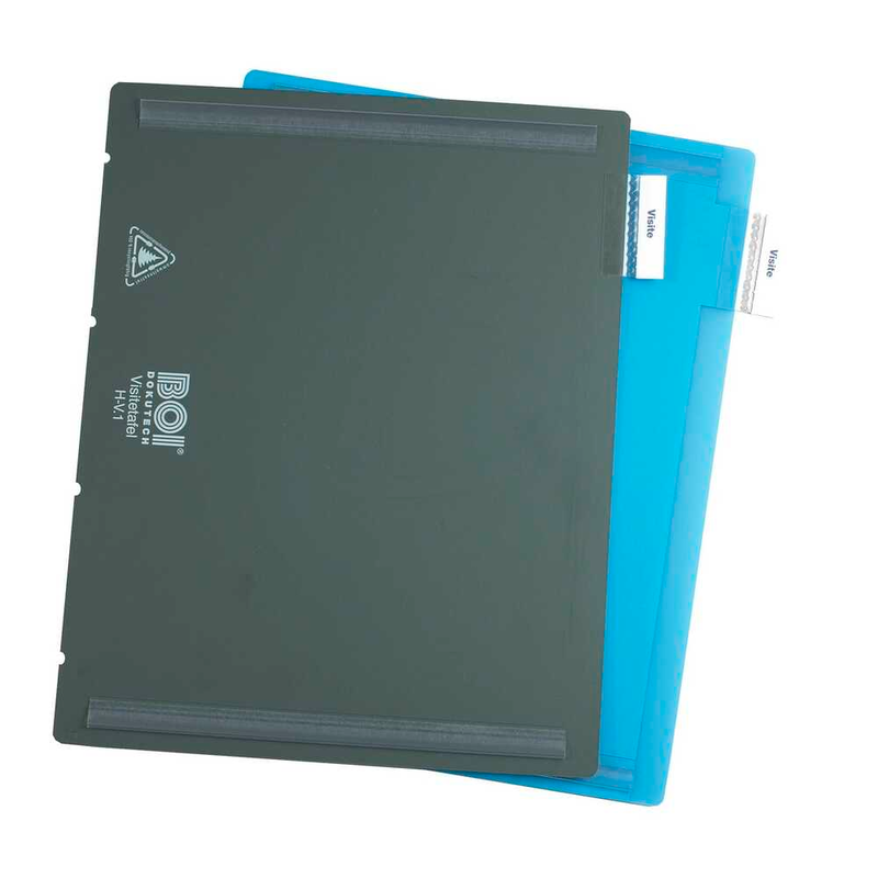 BOI Klemmbretter VISITE 9108-00180 DIN A4 blau Kunststoff, 10 St.