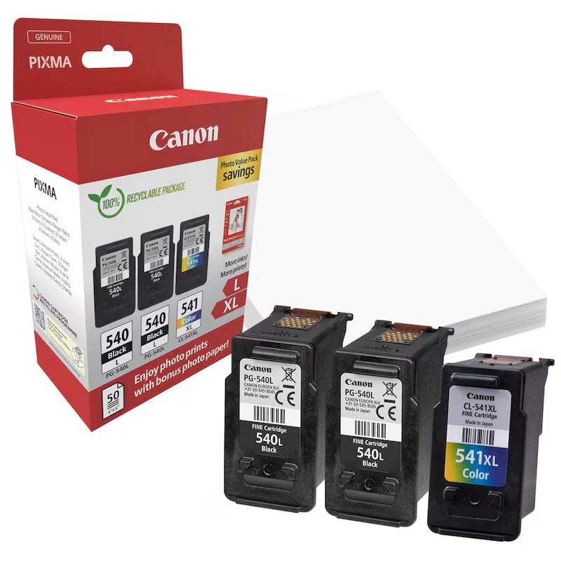 Canon Tintendruckkopf cyan/magenta/gelb, 2 x schwarz (5224B015)