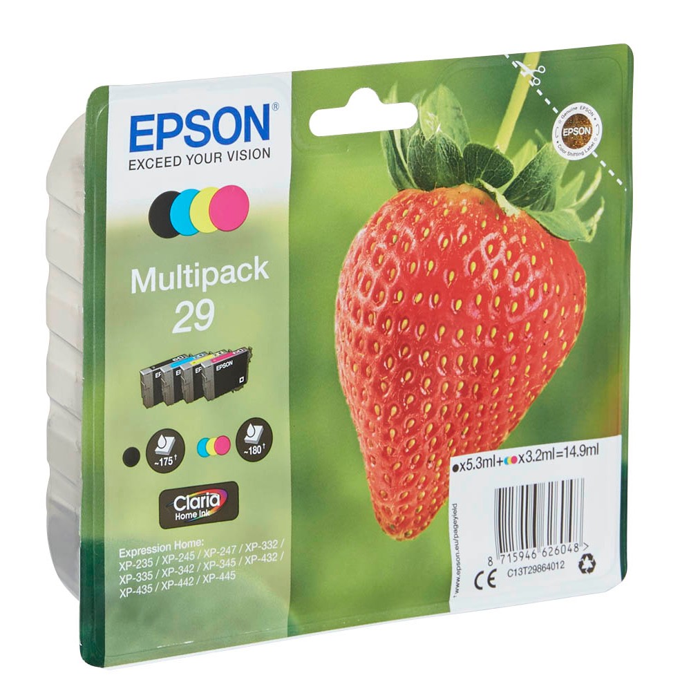 Epson 29 / C13T29864012 Tinten Multipack CMYK (4er Set)