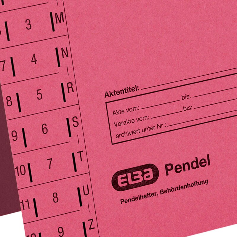 ELBA Pendelhefter Karton rot DIN A4 1x Amtsheftung, 1 St.