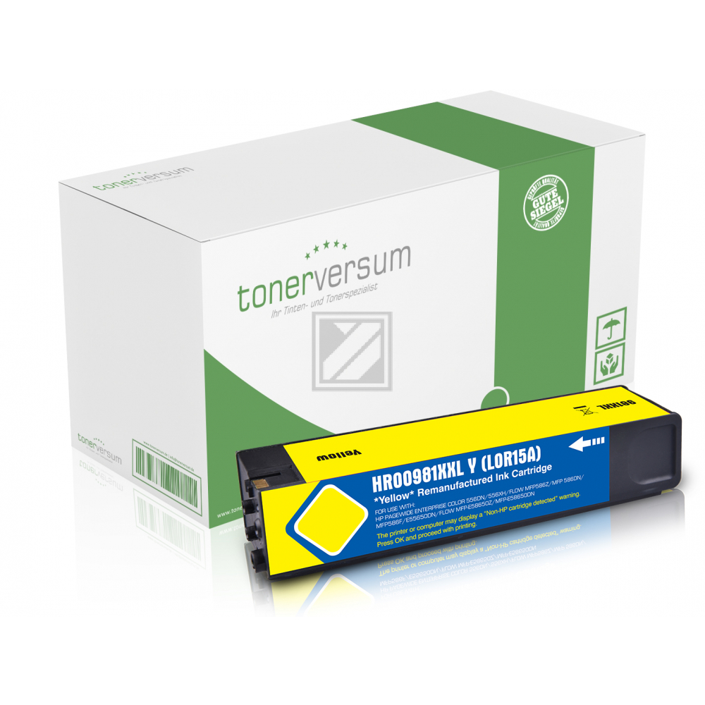 Tonerversum Tintenpatrone gelb HC plus (TV104300) ersetzt 981Y