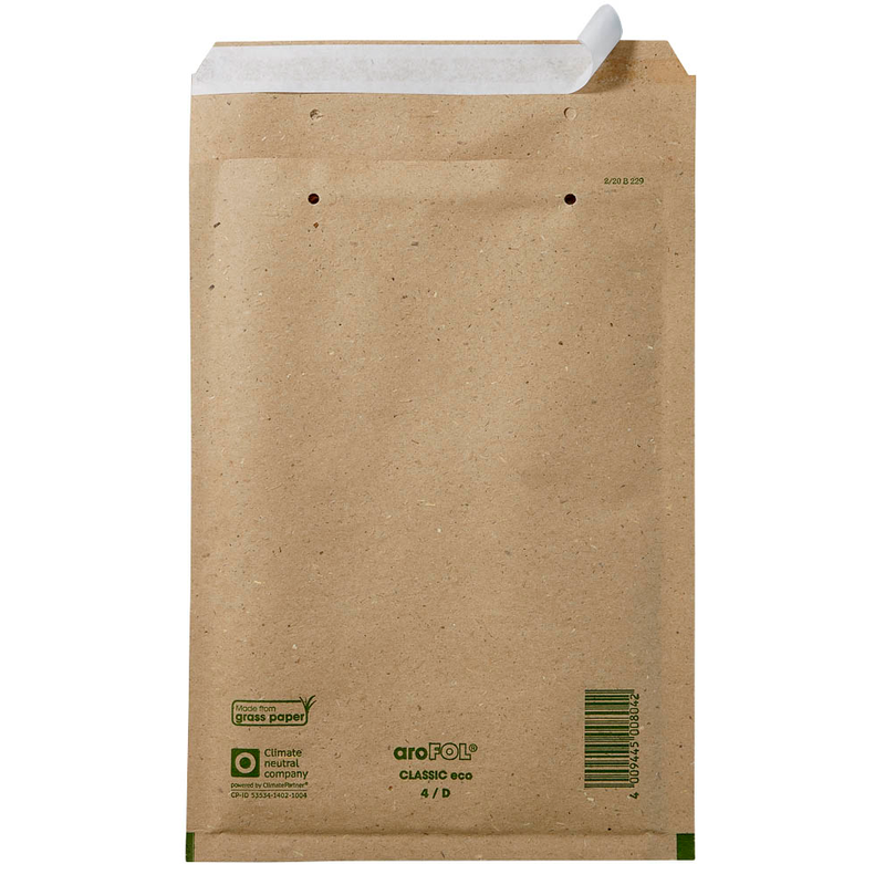 aroFOL® CLASSIC Luftpolstertaschen eco 4/D braun für DIN B5, 100 St.