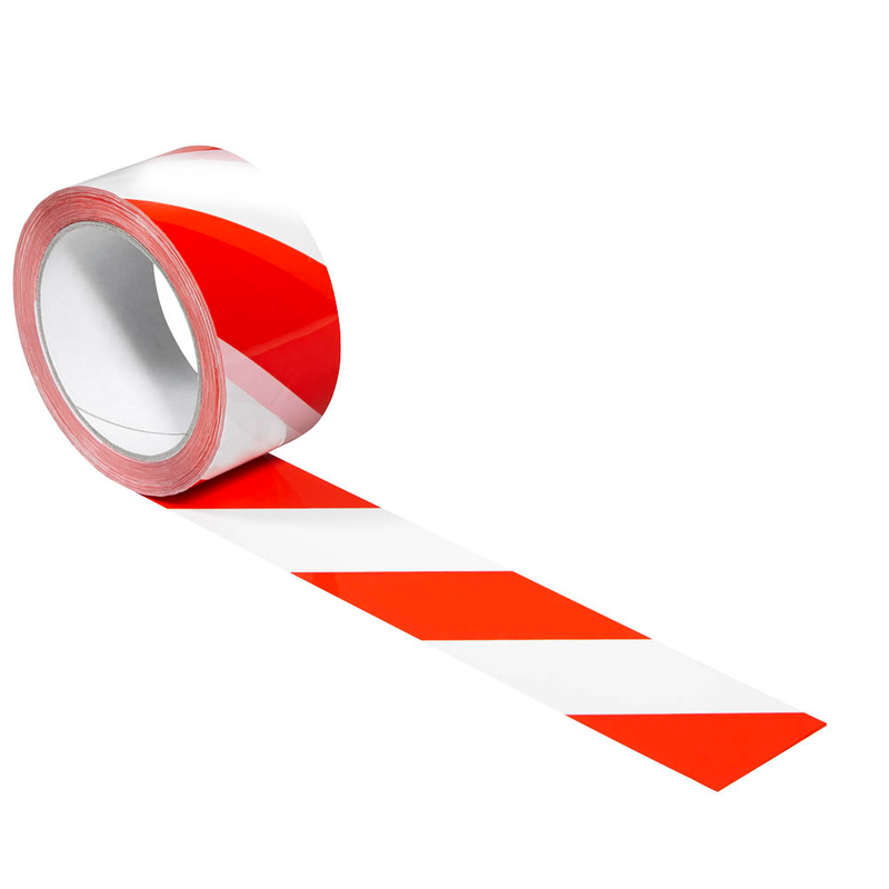 SUPRA Warnklebeband rot/weiß 50,0 mm x 66,0 m 1 Rolle