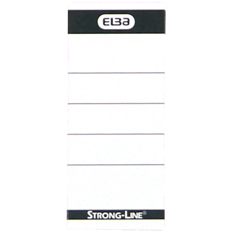 ELBA Einsteck-Rückenschilder weiß für 8,0 cm Rückenbreite, 10 St.