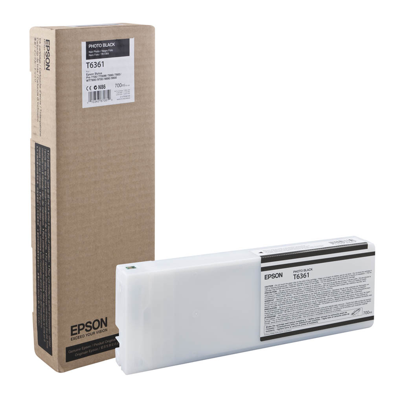 Epson Tintenpatrone photo schwarz (C13T636100, T6361)
