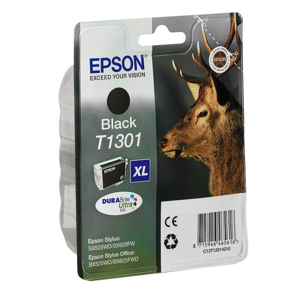 Epson T1301 XL / C13T13014012 Tinte Black