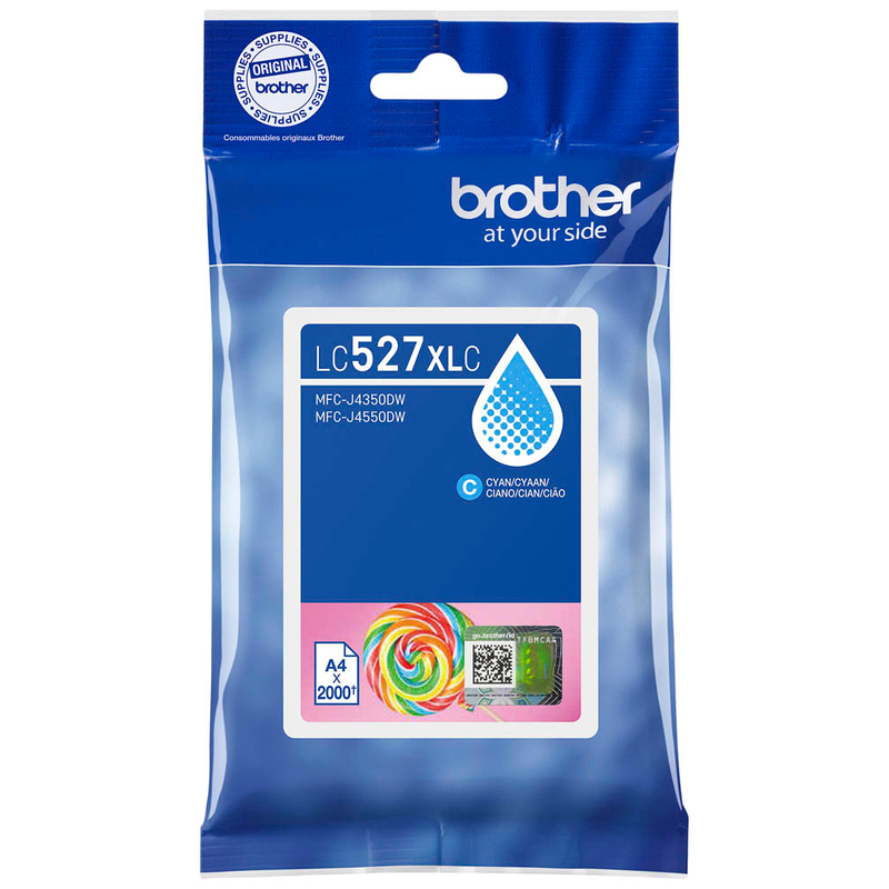 Brother Tintenpatrone cyan HC (LC-527XLC)