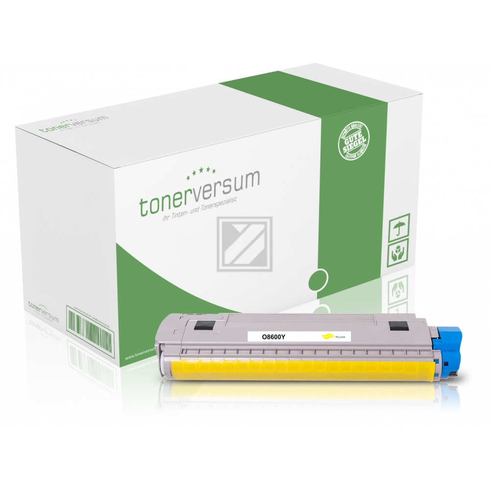 Tonerversum Toner-Kit gelb (103018) ersetzt 43487709