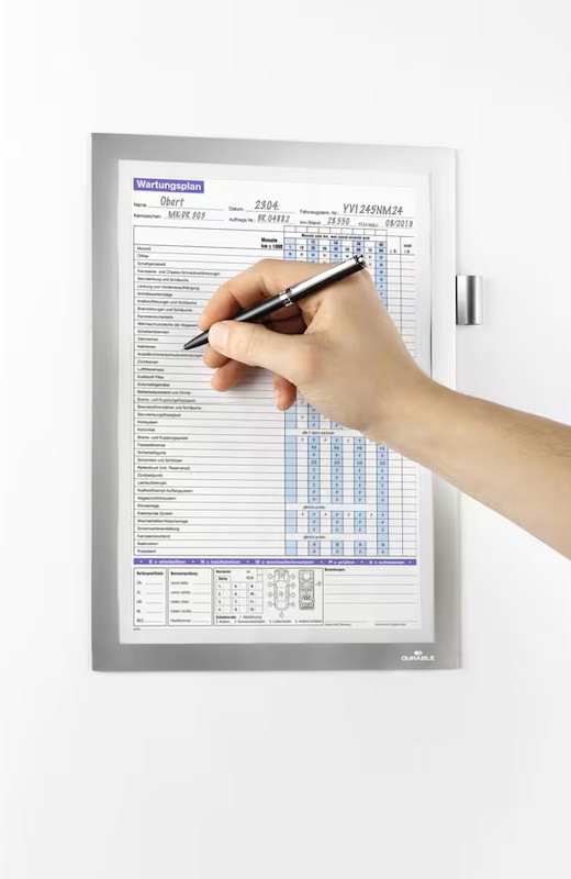 DURABLE Magnetrahmen DURAFRAME® MAGNETIC NOTE silber A4, 1 St.