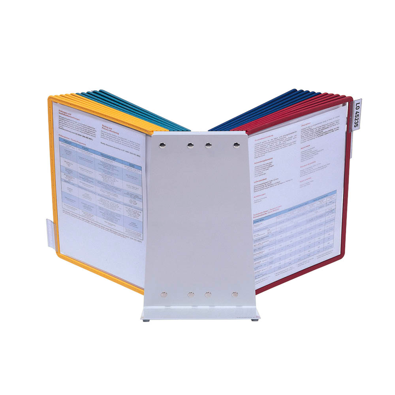 DURABLE Sichttafelsystem VARIO 569900 DIN A4 farbsortiert mit 20 St. Sichttafeln, 1 St.
