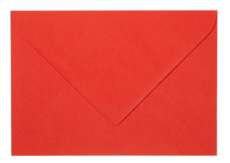 artoz Briefumschläge Mosaic DIN B6 ohne Fenster feuerrot nassklebend 20 St.