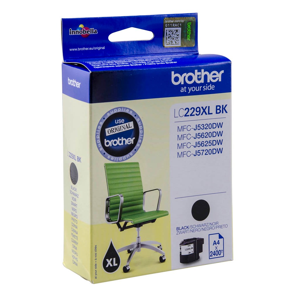 Brother Tintenpatrone schwarz HC (LC-229XLBK)