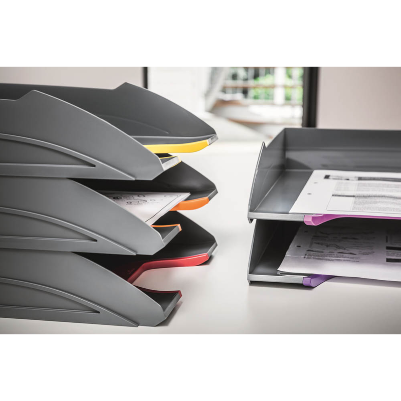 DURABLE Briefablagen VARICOLOR® dunkelgrau DIN A4, 5 St.