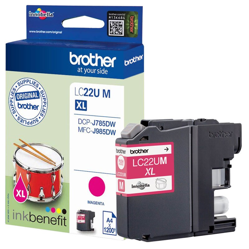 Brother Tintenpatrone magenta HC (LC-22UM)